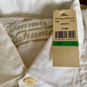 BRAND NEW TOMMY BAHAMA SHORT SLEEVE LINEN SHIRT